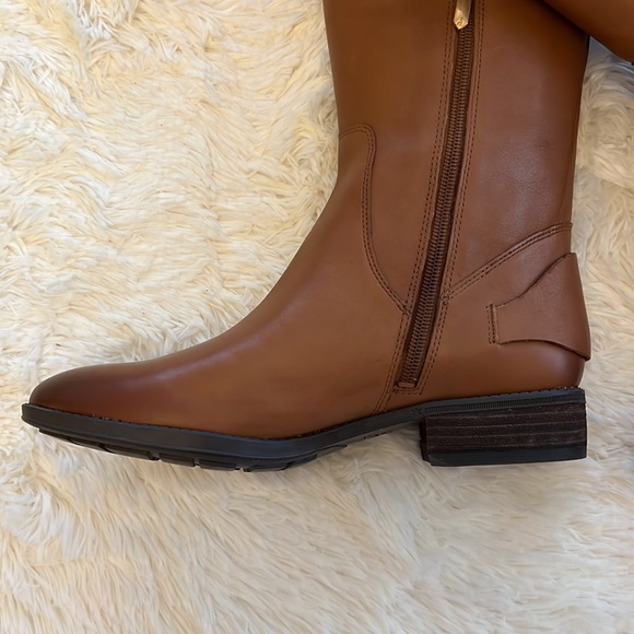 NEW SAM EDELMAN PORTMAN (WHISKEY BALLY LEATHER) riding BOOTS - Picture 6 of 14